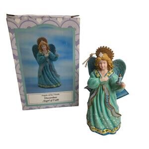 VTG 1993 NOVELINO December Haniel Angel of Faith Figurine Boxed Christmas Décor